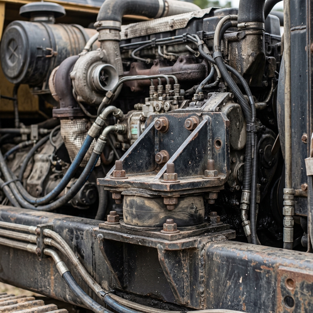Baumaschine vibriert Motor Vibration