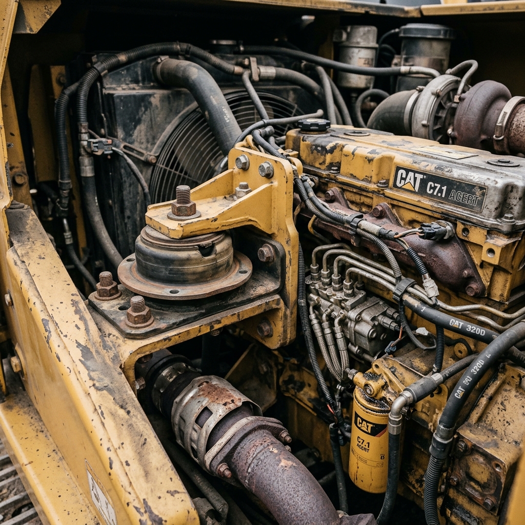 Baumaschine vibriert Motorlagerung Vibration